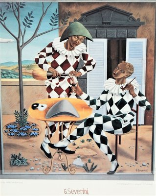 The Two Pulcinella, Gino Severini, SIAE, 1990-ZYI-981660