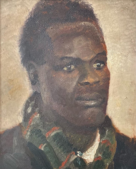 The Unknown Man Portrait, Oil on Wood, 1950s