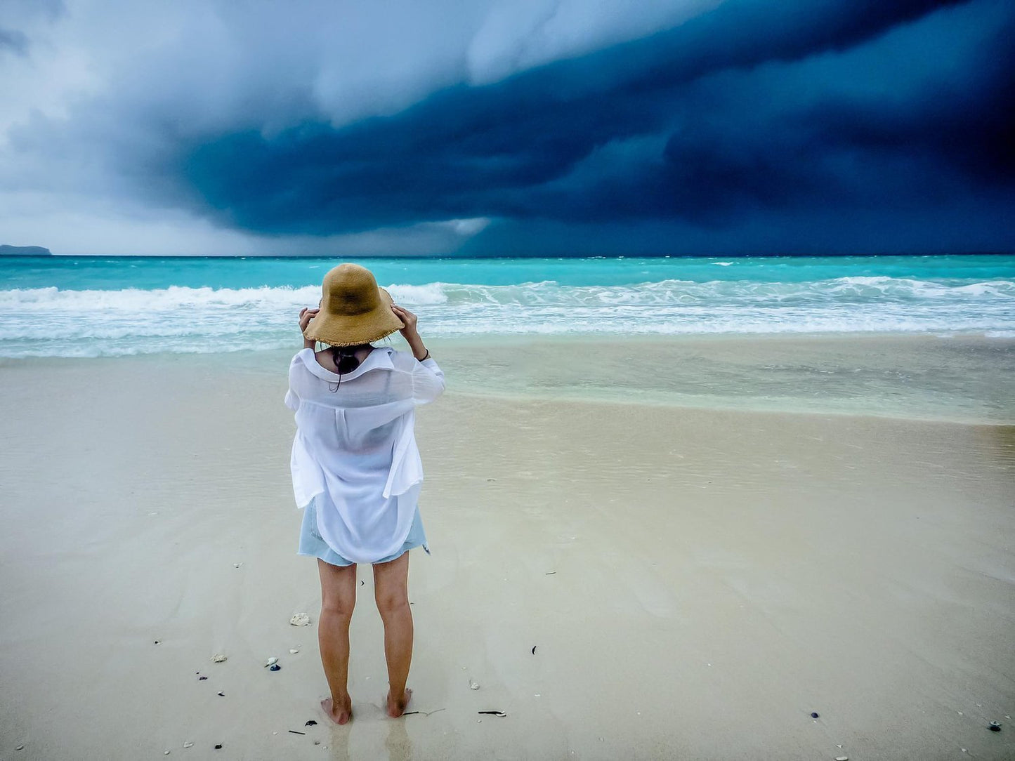 The Wait_IV, Girl with Hat II, 2019