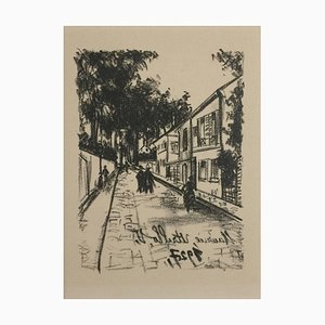 The Walk - Original Lithograph by M. Utrillo - 1927 1927-ZCI-759714