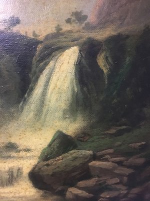 The Waterfall, American School, 2002, Oil on Canvas, Framed-YUW-1313020