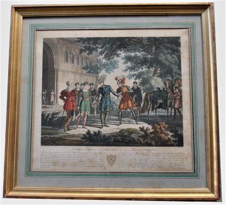 The Young Sargines and Louis Philippe, 19th-Century, Engravings, Framed, Set of 2-SYQ-1063651