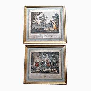 The Young Sargines and Louis Philippe, 19th-Century, Engravings, Framed, Set of 2-SYQ-1063651