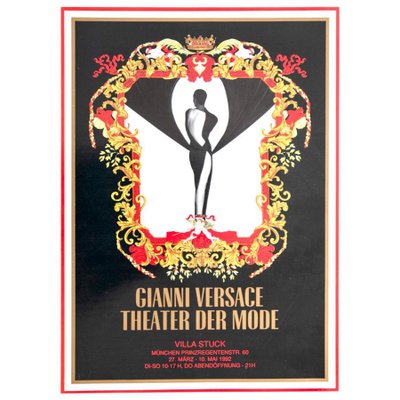 Theater Der Mode Poster by Gianni Versace for Villa Stuck, 1990s-RCE-1100000