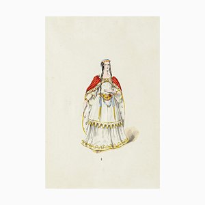 Theatrical Costume, Original Lithograph, Early 20th-Century-ZCI-810769