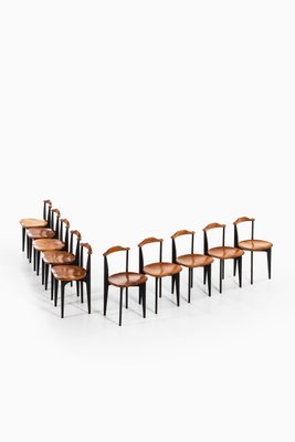 Thema Dining Chairs by Yngve Ekström for Swedese, 1953, Set of 10-SC-774536