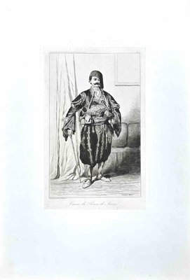 Theodore Valerio, Cavas du Prince de Serviel, Original Etching, 1855-ZCI-1270500