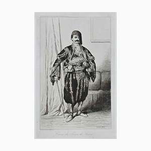 Theodore Valerio, Cavas du Prince de Serviel, Original Etching, 1855-ZCI-1270500