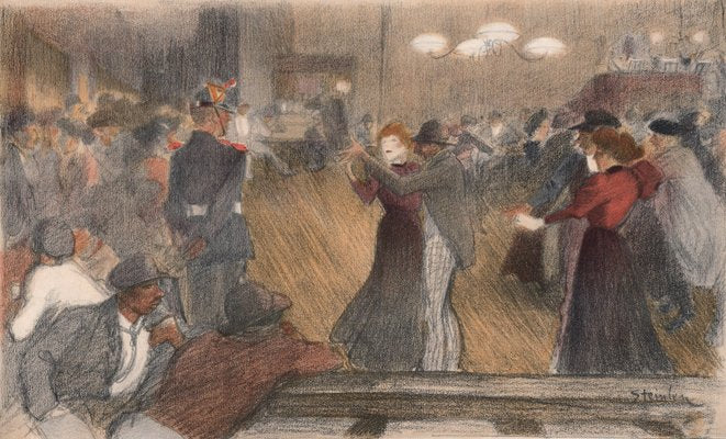 Théophile Steinlen, Bal de Barrière, 1898, Original Lithograph-YWW-2021952