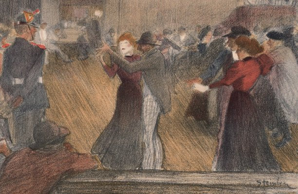 Théophile Steinlen, Bal de Barrière, 1898, Original Lithograph-YWW-2021952