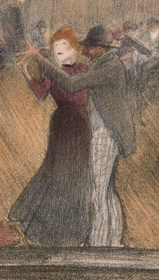 Théophile Steinlen, Bal de Barrière, 1898, Original Lithograph-YWW-2021952