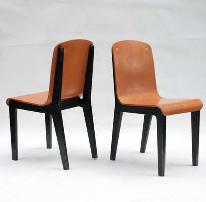 Thermoformed Dining Chairs, 1980s, Set of 6-OTV-769592