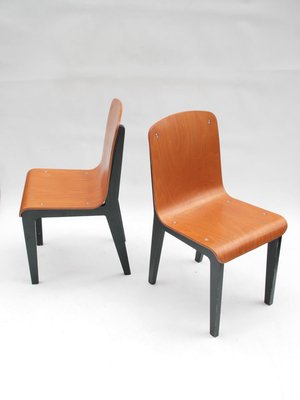 Thermoformed Dining Chairs, 1980s, Set of 6-OTV-769592