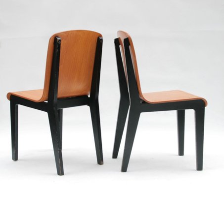 Thermoformed Dining Chairs, 1980s, Set of 6-OTV-769592