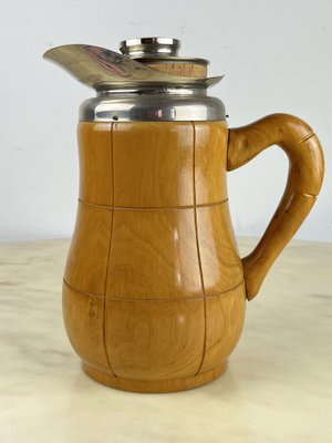 Thermos Decanter in Walnut Wood by Aldo Tura for Macabo, Milan, Italy, 1950s-YST-1730033