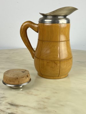 Thermos Decanter in Walnut Wood by Aldo Tura for Macabo, Milan, Italy, 1950s-YST-1730033