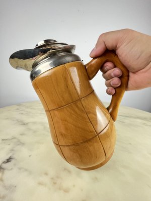 Thermos Decanter in Walnut Wood by Aldo Tura for Macabo, Milan, Italy, 1950s-YST-1730033