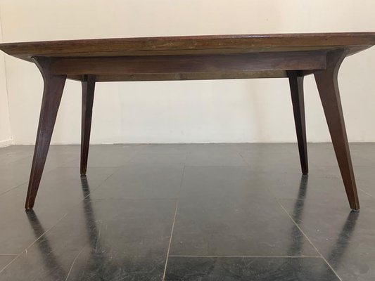 Thick Mid-Century Italian Teak Table-IJR-901323