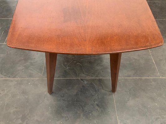 Thick Mid-Century Italian Teak Table-IJR-901323