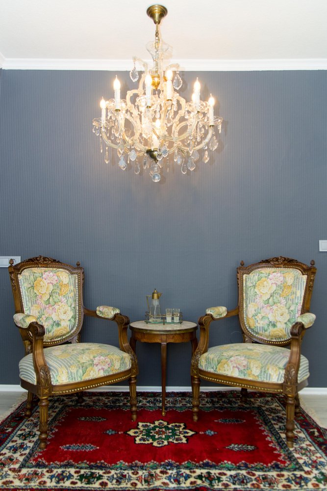 Thirteen-Light Crystal Chandelier in the Style of Maria Theresa, 1950s