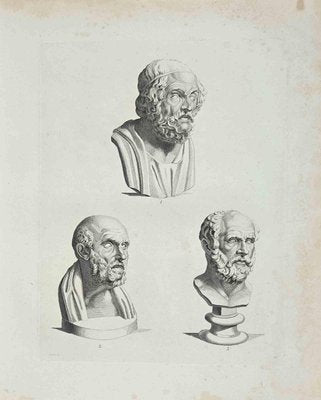 Thomas Holloway, Ancient Busts, Etching, 1810-ZCI-1011236