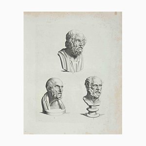 Thomas Holloway, Ancient Busts, Etching, 1810-ZCI-1011236