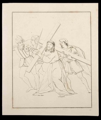 Thomas Holloway, Carrying the Cross, Original Etching, 1810-ZCI-1165786