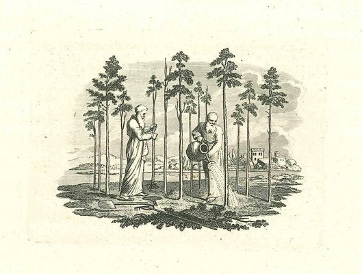 Thomas Holloway, Daily Life Scene, Original Etching, 1810-ZCI-1379373