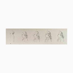 Thomas Holloway, Head of a Man Throughout the Years, Original Etching, 1810-ZCI-1379836