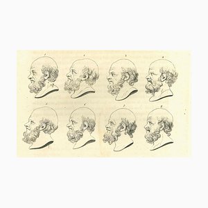 Thomas Holloway, Heads of Man, Original Etching, 1810-ZCI-1379838