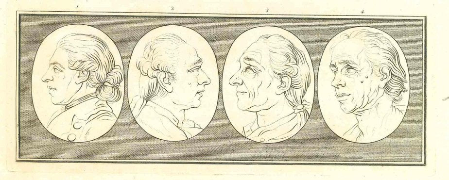 Thomas Holloway, Heads of Men, Original Etching, 1810-ZCI-1033906