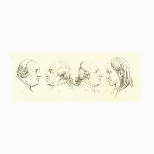 Thomas Holloway, Heads of Men, Original Etching, 1810-ZCI-1379651