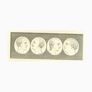 Thomas Holloway, Heads of Men, Original Etching, 1810-ZCI-1379698