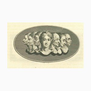 Thomas Holloway, Heads of Women, Original Etching, 1810-ZCI-1379846