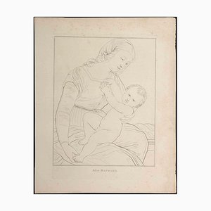 Thomas Holloway, Mother and Baby After Raphael, Original Etching, 1810-ZCI-1379354