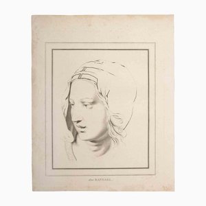 Thomas Holloway, Portrait After Raphael, Original Etching, 1810-ZCI-1164262