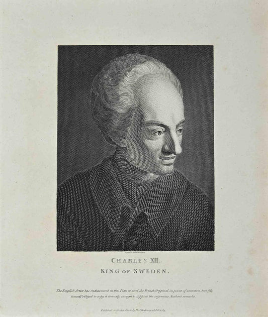 Thomas Holloway, Portrait of Charles 12nd, King of Sweden, Etching by Thomas Holloway, 1810