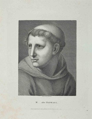 Thomas Holloway, Portrait of M...after Raphael, Original Etching, 1810-ZCI-1379320