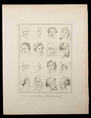 Thomas Holloway, Portrait of Men and Women, Original Etching, 1810-ZCI-1164248