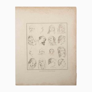 Thomas Holloway, Portrait of Men and Women, Original Etching, 1810-ZCI-1164239