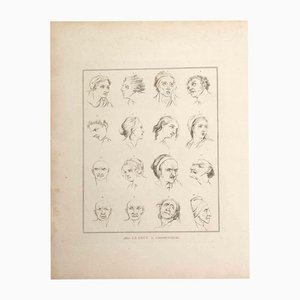 Thomas Holloway, Portrait of Men and Women, Original Etching, 1810-ZCI-1164240