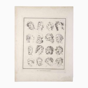 Thomas Holloway, Portrait of Men and Women, Original Etching, 1810-ZCI-1164249