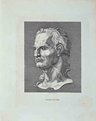 Thomas Holloway, Portrait of Strength, Original Etching, 1810-ZCI-1379331