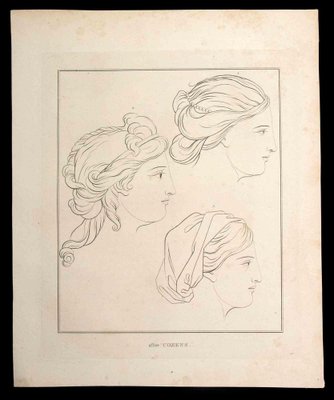 Thomas Holloway, Profile of a Woman, Original Etching, 1810-ZCI-1164257