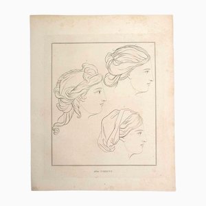 Thomas Holloway, Profile of a Woman, Original Etching, 1810-ZCI-1164257