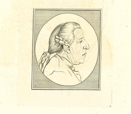 Thomas Holloway, The Profile, Original Etching, 18th Century-ZCI-1379786