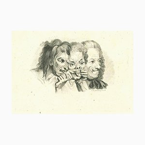 Thomas Holloway, Three Grotesque Characters, Original Etching, 1810-ZCI-1016043