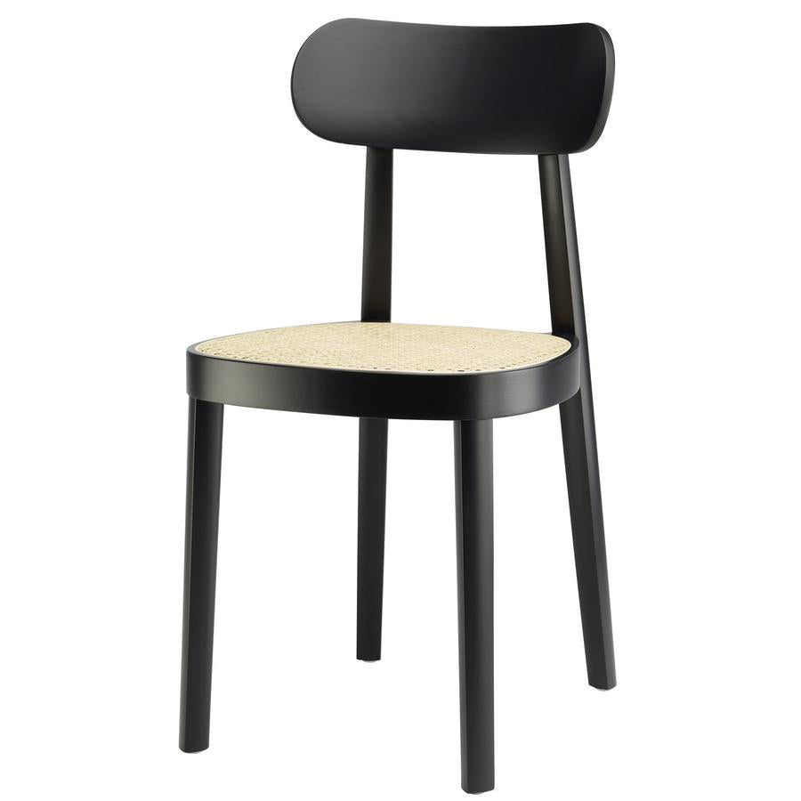 118 - Wooden Chair by Thonet #beech | stained black (TP 29)