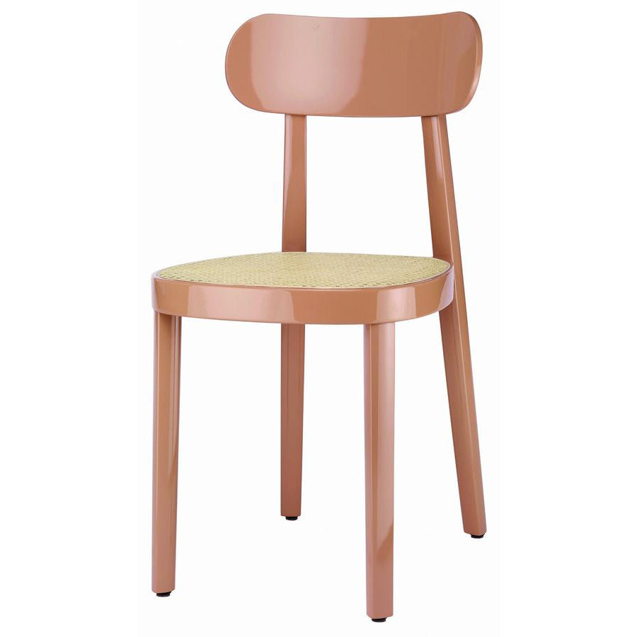 118 - Wooden Chair by Thonet #high-gloss lacquer | antique pink