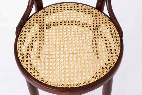 Thonet Vintage Chair No. 20 in Bentwood & Viennse Weaving, Austria, 1940s-DOM-2042115